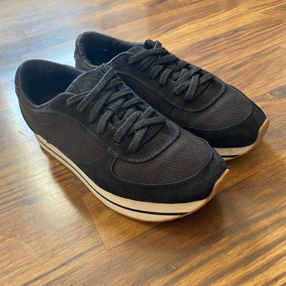 Zara Basic Black Platform Sneaker - image 2